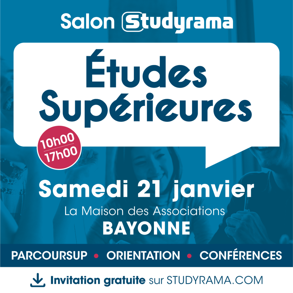 salon Studyrama études supérieures Bayonne 21 janvier 2023